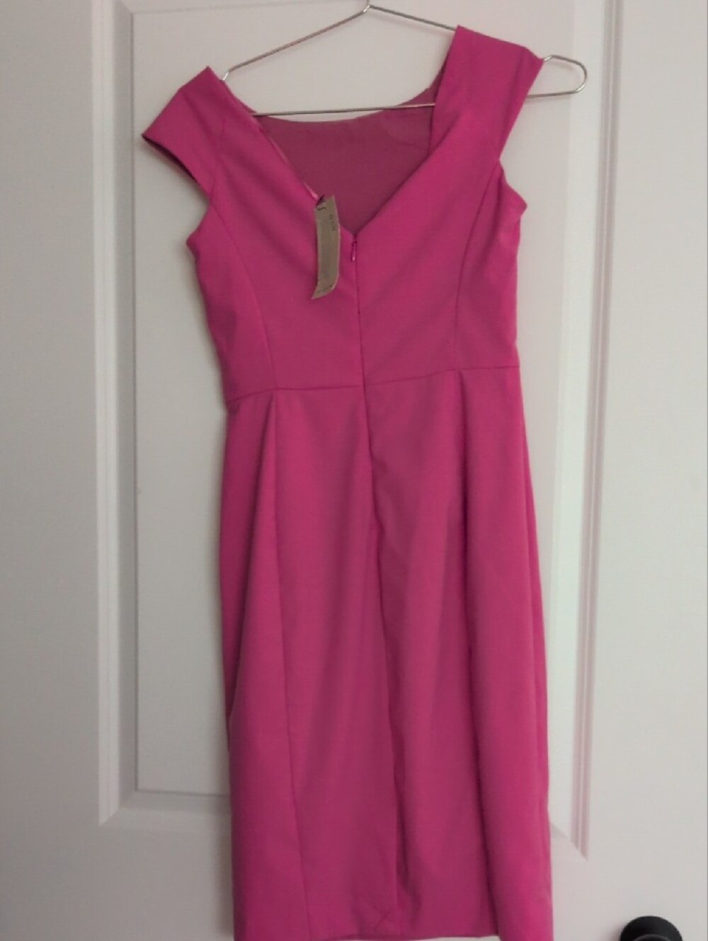 Banana Republic Pink Midi Dress, 2 Petite NWT - Picture 2 of 6